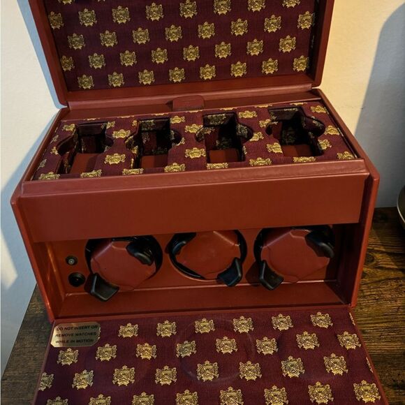 Scatola Del Tempo Watch Winder 7RT Cognac Leather Box Display Case No. 507 - Picture 6 of 15